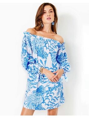 Lilly Pulitzer Blue Jamielynn Glisten in the Sun Dress size Small